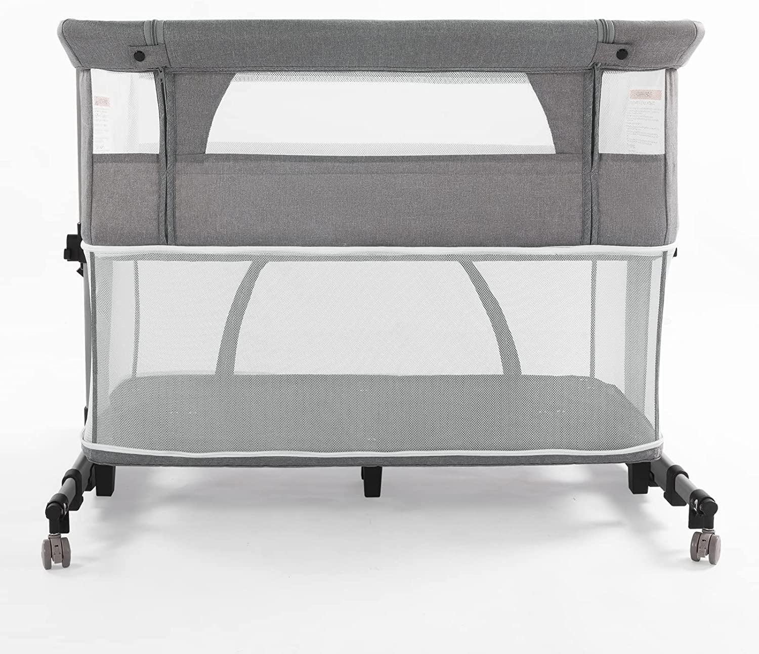 Baby Crib,3 in 1 Bassinet for Baby,Bedside Sleeper Bedside Baby Bassinets Crib for Newborn,Adjustable Portable Baby Bed for Infant/Baby,Gray