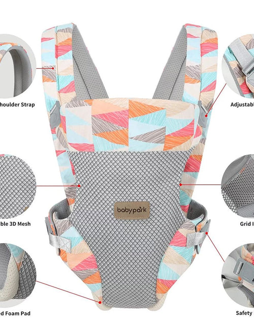 Load image into Gallery viewer, Yadala Baby Carrier, 4-In-1 Colorful Baby Carrier, Front and Back Baby Sling with Adjustable Holder
