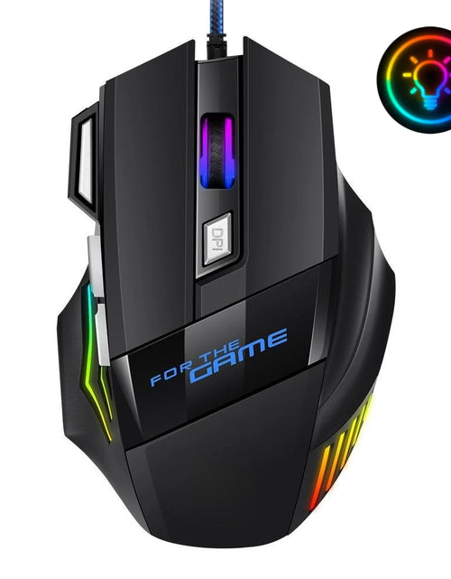 Load image into Gallery viewer, Wired Gaming Mouse USB Computer Mouse Gamer 7 Button RGB Backlit Ergonomic Mouse Backlight Game Mause Optical Mice for PC Gaming
