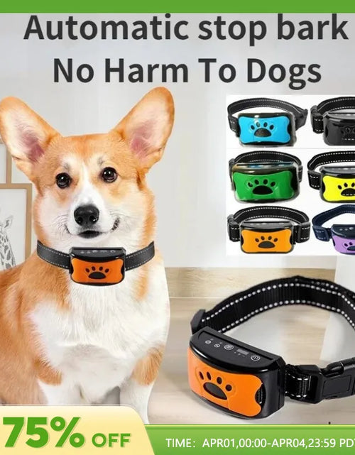 Load image into Gallery viewer, Pet Dog Antibarking USB Electric Ultrasonic Dogs Stop Barking Vibration anti Bark Collar Automatic Collar Dog Training Collars
