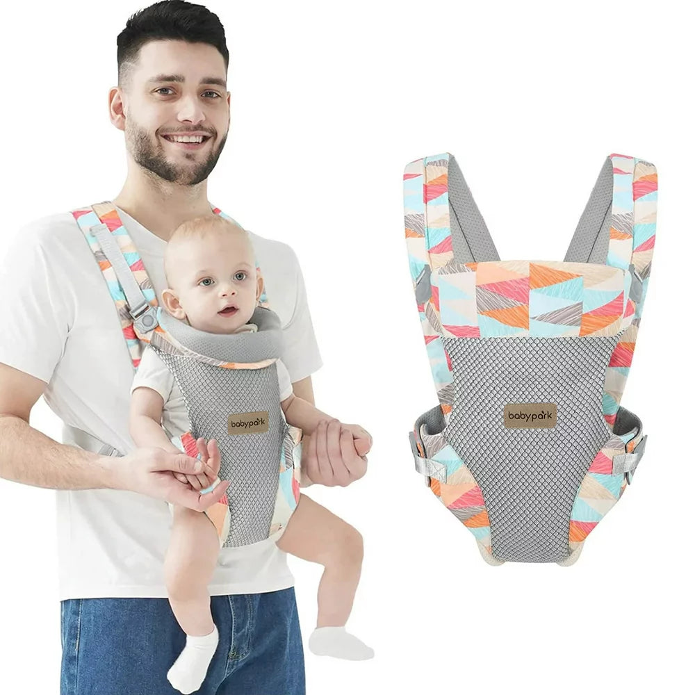 Yadala Baby Carrier, 4-In-1 Colorful Baby Carrier, Front and Back Baby Sling with Adjustable Holder