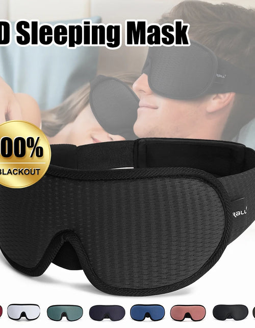 Load image into Gallery viewer, 3D Sleeping Mask Block Out Light Soft Padded Sleep Mask for Eyes Slaapmasker Eye Shade Blindfold Sleeping Aid Face Mask Eyepatch
