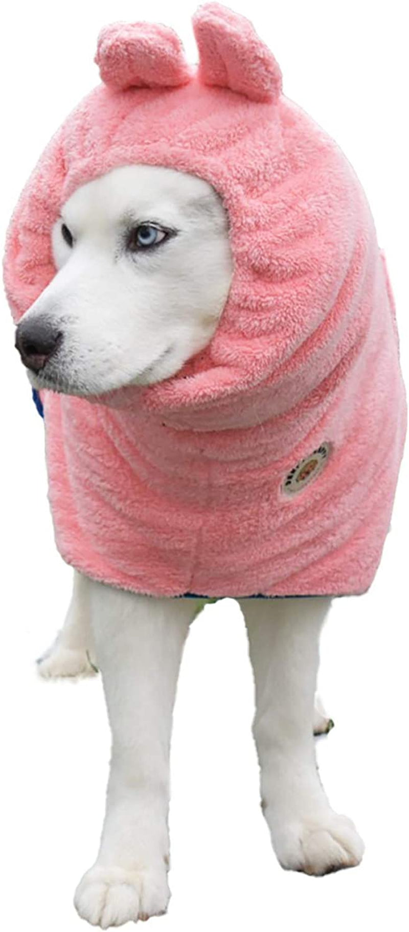 Derpy Chappy Premium Dog Bathrobe Towel, Absorbent Microfiber Robe for Small Medium Extra Large Dogs and Cats, Stylish Cozy Quick Pet Drying Towels after Bath, Pool or Beach