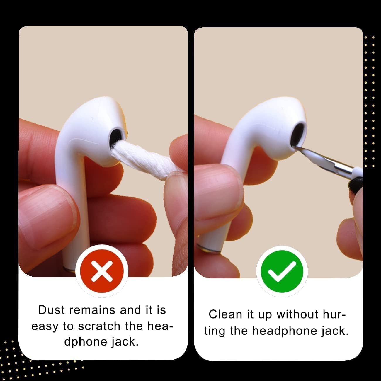 Bluetooth Earphones Cleaning Tool for Airpods Pro 3 2 1 Durable Earbuds Case Cleaner Kit Clean Brush Pen for Xiaomi Airdots 3Pro