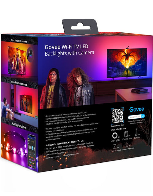 Load image into Gallery viewer, Stranger Things Indoor RGBIC LED TV Backlight with Camera 12.5FT for 55-65 Inch Tvs and Pcs
