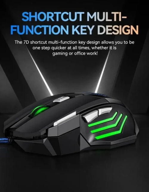 Load image into Gallery viewer, Wired Gaming Mouse USB Computer Mouse Gamer 7 Button RGB Backlit Ergonomic Mouse Backlight Game Mause Optical Mice for PC Gaming
