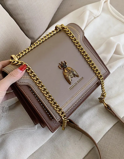 Load image into Gallery viewer, CGCBAG Luxury Brand Women Handbag 2024 New Retro Bee Female Shoulder Bag Simple High Quality Leather Designer Crossbody Bags
