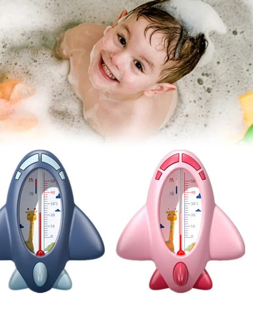 Load image into Gallery viewer, Aircraft Baby Bath Shower Water Thermometer Safe Temperature Sensor for Babies Floating Waterproof Shower Thermometer
