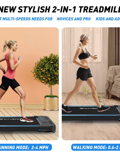 Load image into Gallery viewer, Treadmills for Home, CITYSPORTS Walking Pad Treadmill with Audio Speakers, Slim &amp; Portable
