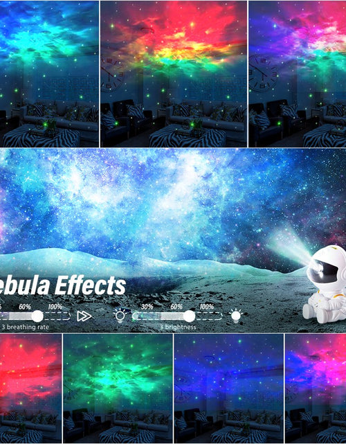 Load image into Gallery viewer, Astronaut Projector Night Light, Star Projector Galaxy Night Light, Astronaut Starry Nebula Ceiling LED Lamp with Timer and Remote, Gift for Kids Adults for Bedroom, Christmas, Birthdays, White
