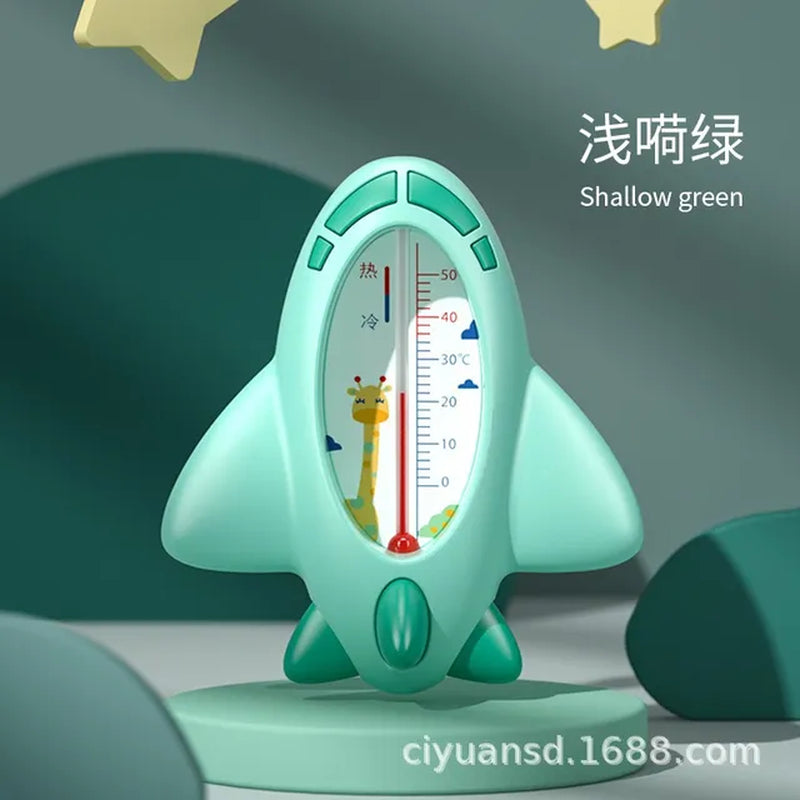 Aircraft Baby Bath Shower Water Thermometer Safe Temperature Sensor for Babies Floating Waterproof Shower Thermometer