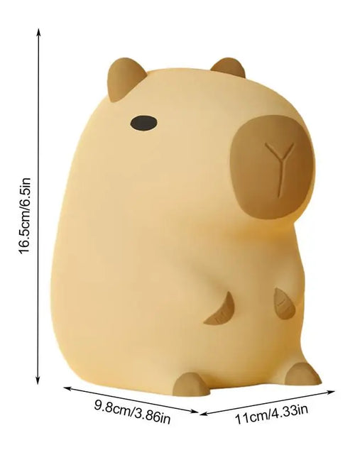 Load image into Gallery viewer, Cute Cartoon Capybara Silicone Night Light USB Rechargeable Timing Dimming Sleep Night Lamp for Children&#39;S Room Decor
