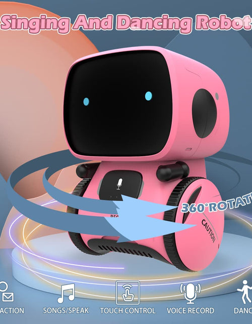 Load image into Gallery viewer, Robots for Girls 3-5, Interactive Smart Robotic with Touch Sensor, Voice Control, Speech Recognition, Singing, Dancing, Repeating and Recording, Birthday Gifts for 3+ Year Old Kids Boys Girls
