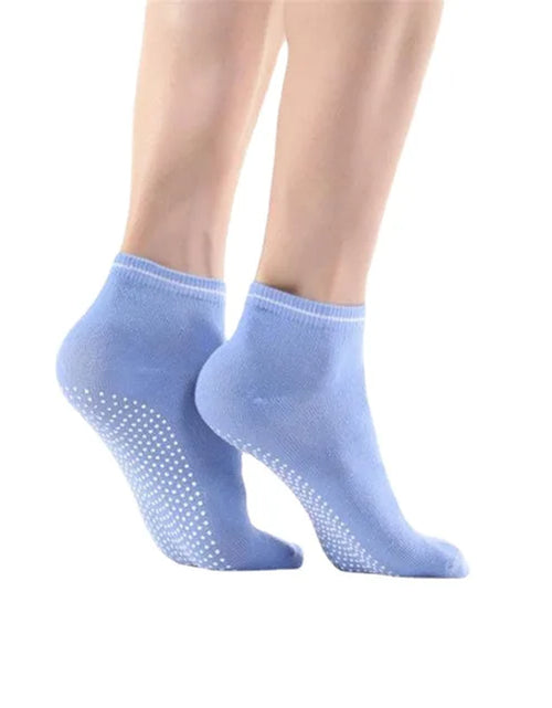 Load image into Gallery viewer, 1 Pair Anti-Slip Yoga Socks Silicone Gym Pilates Ballet Socks Fitness Sport Socks Women Cotton Breathable Elasticity Free Size
