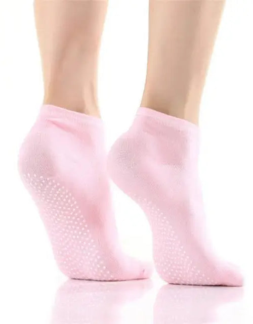 Load image into Gallery viewer, 1 Pair Anti-Slip Yoga Socks Silicone Gym Pilates Ballet Socks Fitness Sport Socks Women Cotton Breathable Elasticity Free Size
