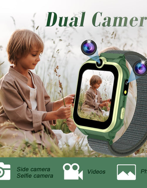 Load image into Gallery viewer, 1.54&quot; Smart Watch for Boys Girls Smartwatch for Kids with Dual Camera Games Video MP3 Children Touch Screen Black
