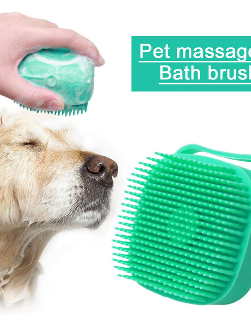 Load image into Gallery viewer, Pet Dog Shampoo Massager Brush Cat Massage Comb Grooming Scrubber Shower Brush for Bathing Short Hair Soft Silicone Brushes
