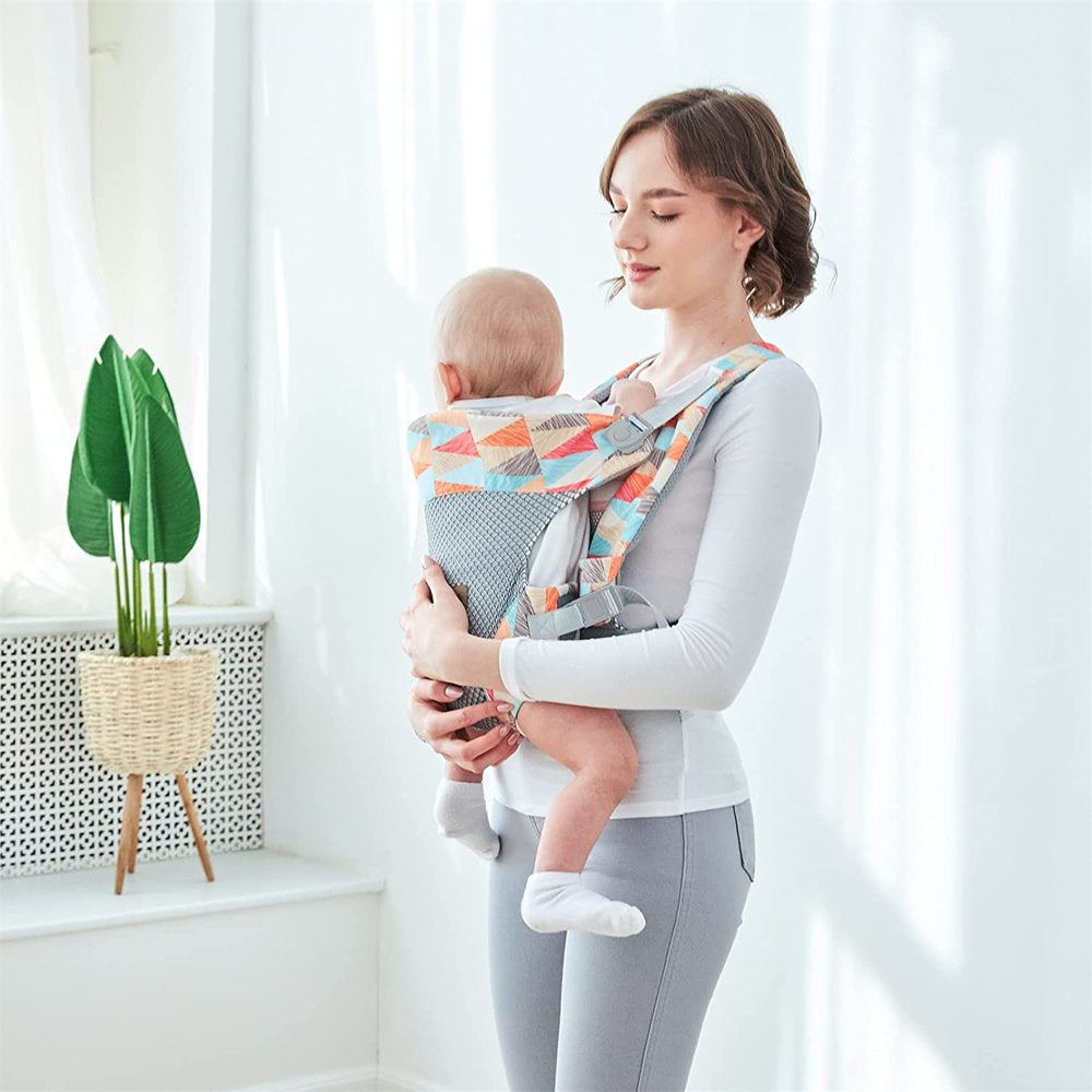 Yadala Baby Carrier, 4-In-1 Colorful Baby Carrier, Front and Back Baby Sling with Adjustable Holder