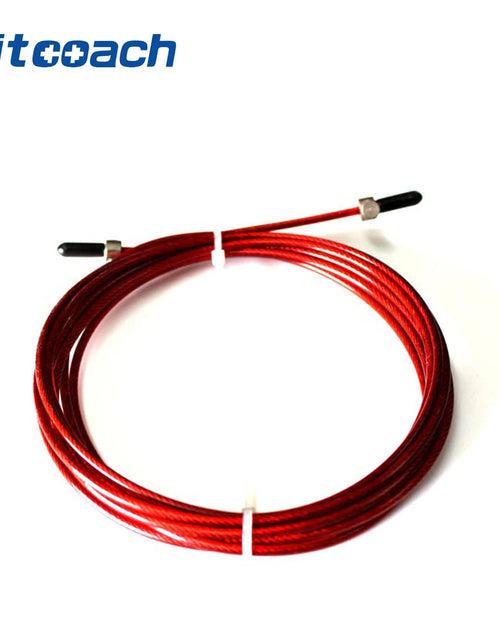 Load image into Gallery viewer, Replaceable Wire Cable Black,Red Rope for Speed Jump Ropes Skipping Rope
