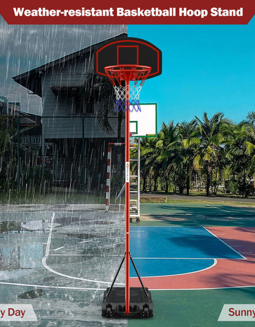 Load image into Gallery viewer, Portable Basketball Hoop with Backboard and Wheels
