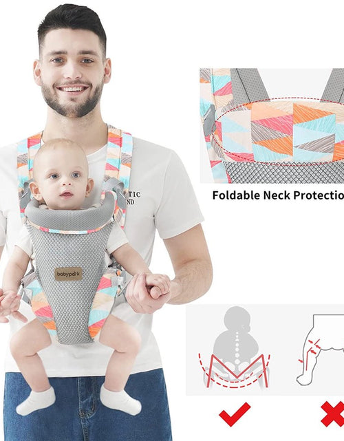 Load image into Gallery viewer, Yadala Baby Carrier, 4-In-1 Colorful Baby Carrier, Front and Back Baby Sling with Adjustable Holder
