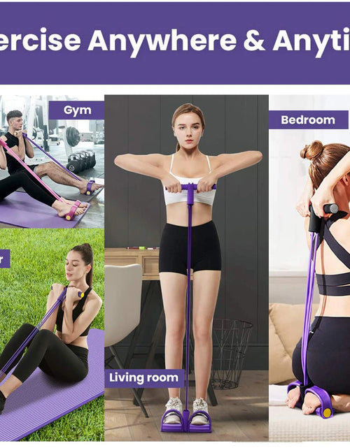 Load image into Gallery viewer, 4 Resistanc Elastic Pull Ropes Belly Resistance Band Multi Function Expander Elastic Bands Elastic Bands for Fitness Equipmen
